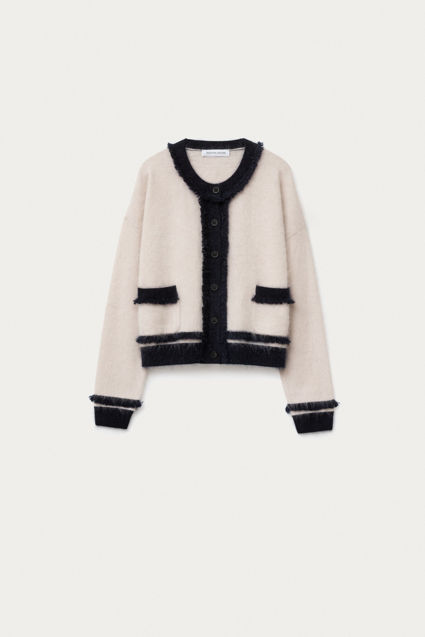 Brushed Cashmere Cardigan